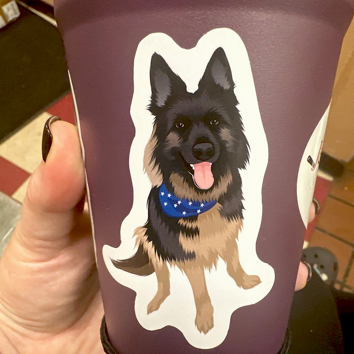 Cool Personalized Custom Dog Photo Sticker Gift, Turn Your Photo Portrait Picture into Custom Drawn Sticker Decals