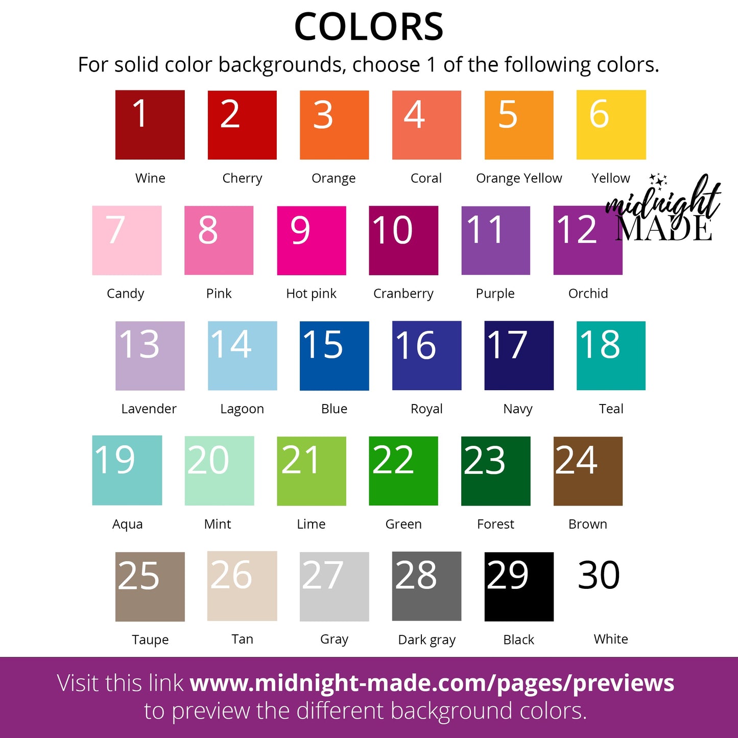 Color and Clipart Preview