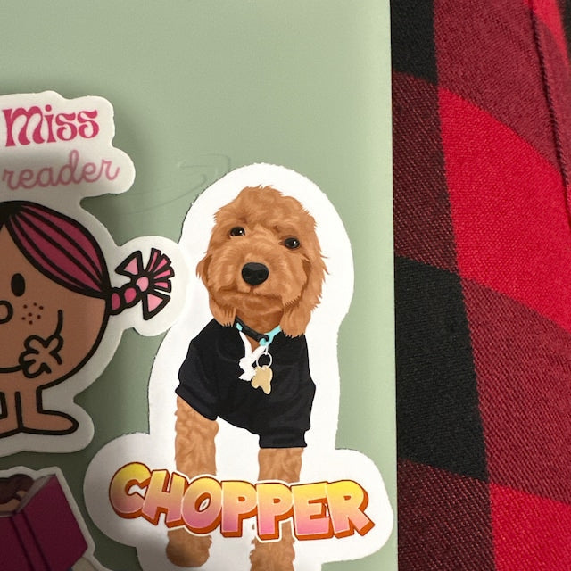 Cool Personalized Custom Dog Photo Sticker Gift, Turn Your Photo Portrait Picture into Custom Drawn Sticker Decals
