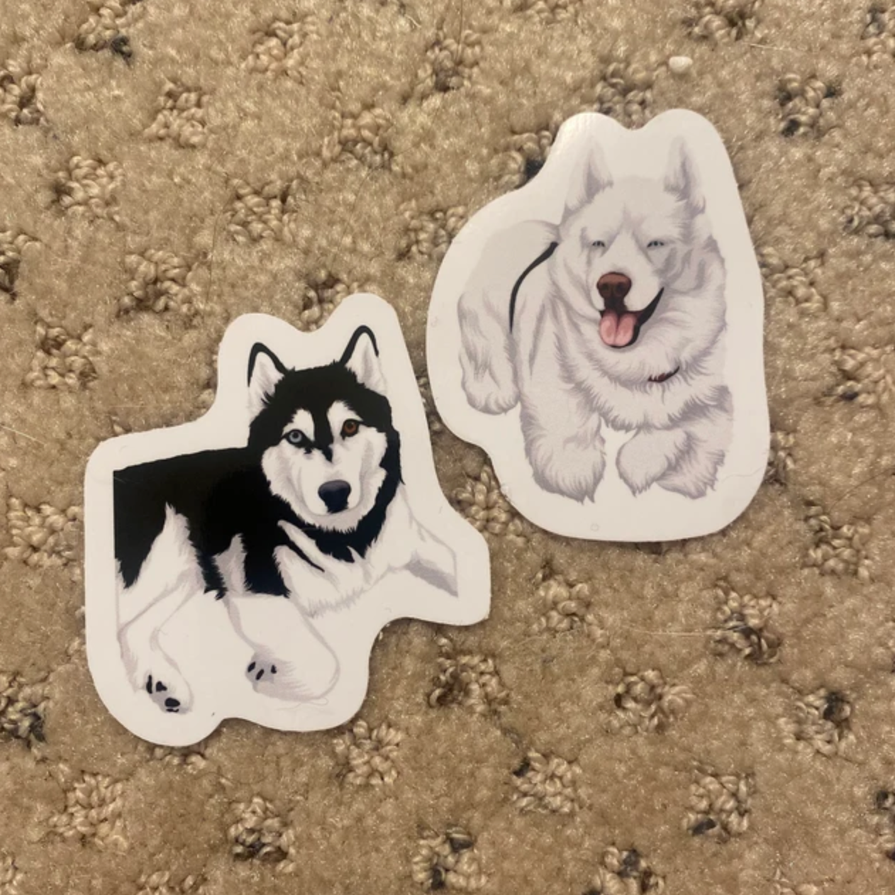Cool Personalized Custom Dog Photo Sticker Gift, Turn Your Photo Portrait Picture into Custom Drawn Sticker Decals