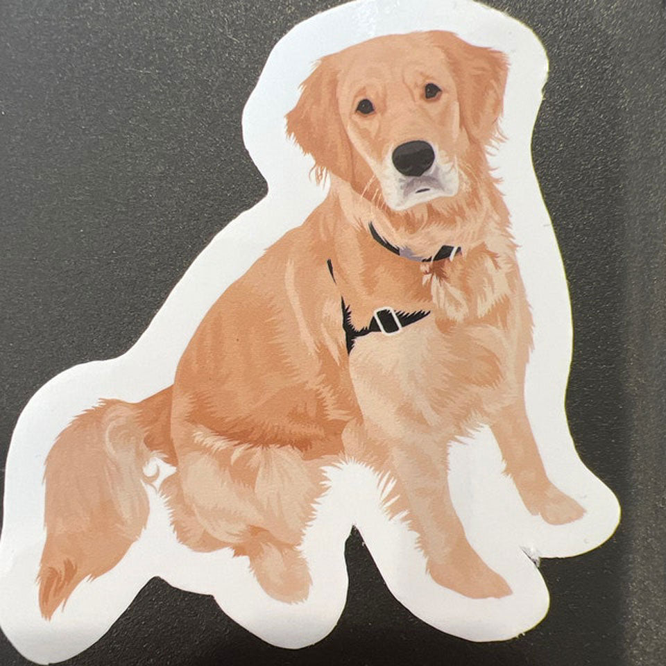 Cool Personalized Custom Dog Photo Sticker Gift, Turn Your Photo Portrait Picture into Custom Drawn Sticker Decals
