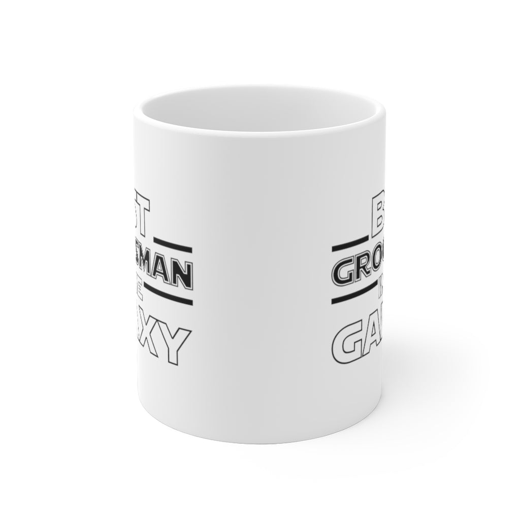 Groomsman Mug Gift, Best Groomsman in the Galaxy Coffee Cup