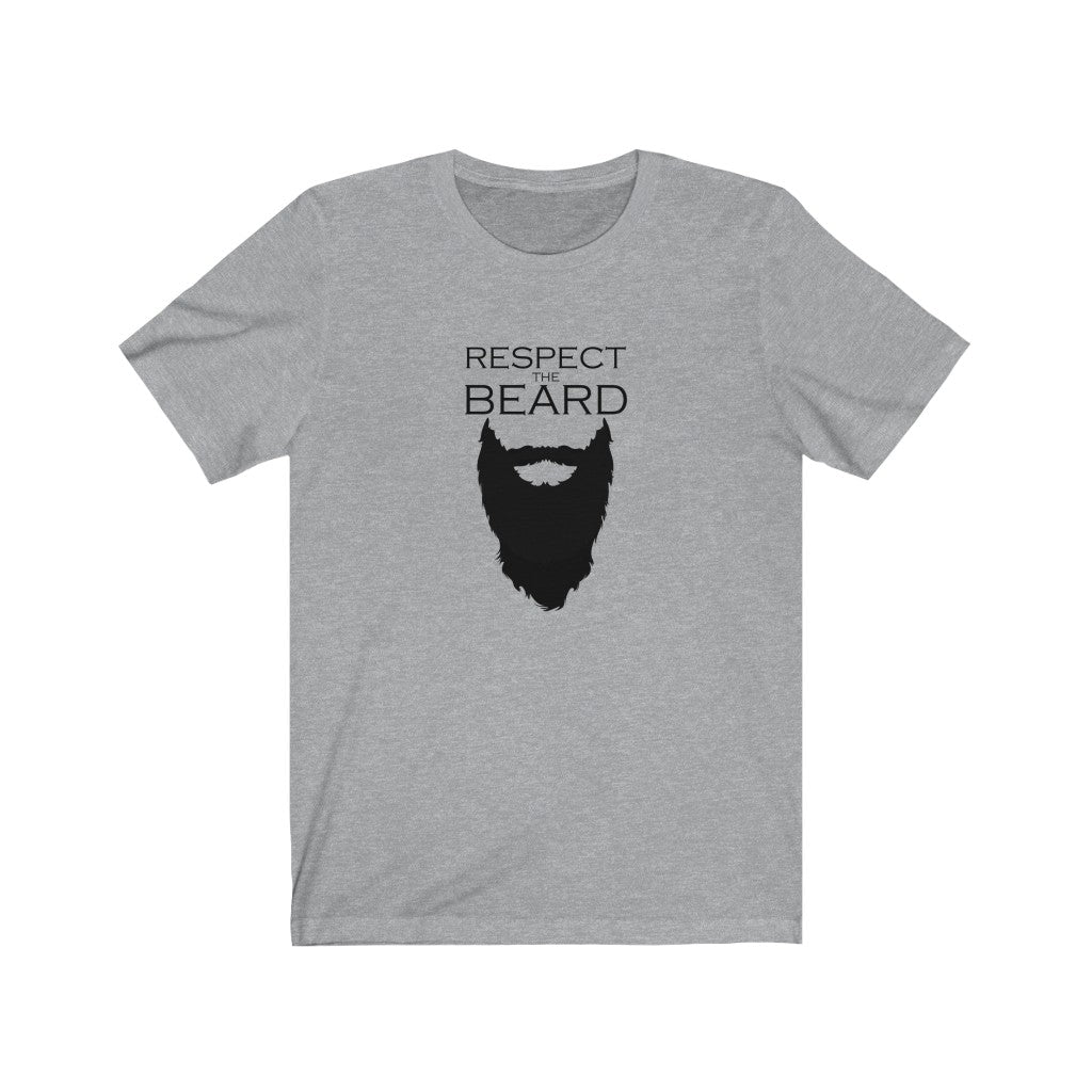 Funny Bearded Man T-shirt Gift, Respect the Beard Tee Shirt