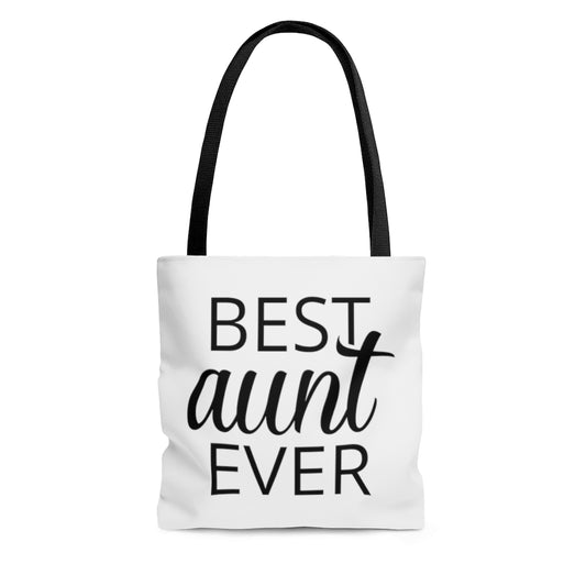Aunt Tote Bag Gift for New Aunt, Best Aunt Ever Tote Bag